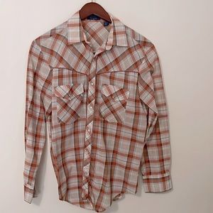Vintage Men’s Western snap shirt, size Medium